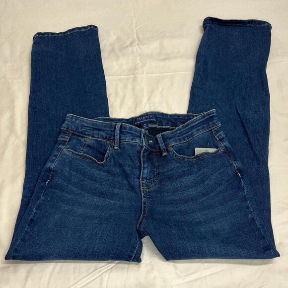 Talbots Simply Flattering Curvy Blue Jeans | Petite Size 4P - Picture 1 of 5
